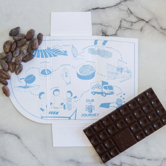 Mint Mocha Dark Milk Chocolate Bar