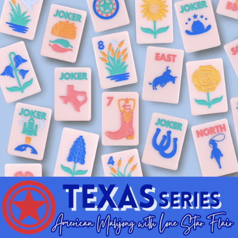 THE TEXAS SERIES | Mahjong with Lone Star Flair | Rodeo Pink Tile