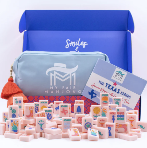 THE TEXAS SERIES | Mahjong with Lone Star Flair | Rodeo Pink Tile