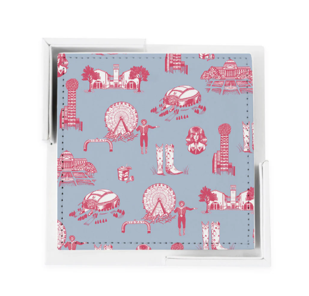 Dallas Toile Coaster Set