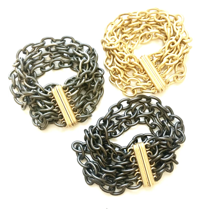 Knox - 5-strand bracelet with magnetic closure